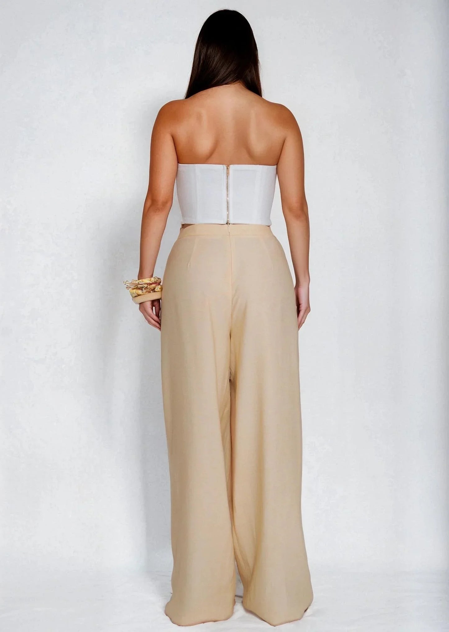 Golden Hour Muse Pant Set- White/Sand