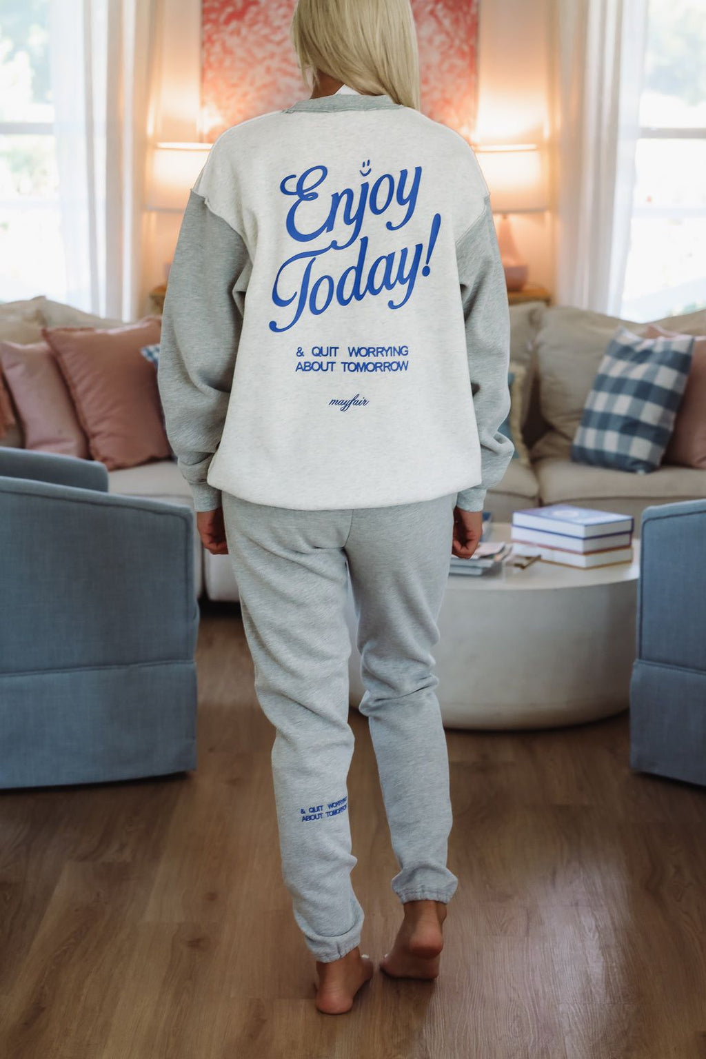 Enjoy Today Sweatpants By Mayfair Group - Heather Grey