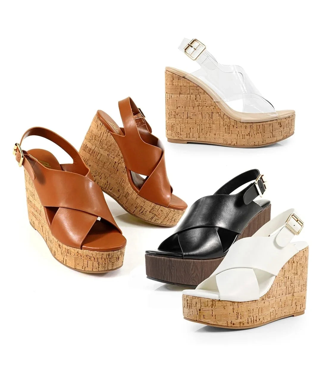 Lelisa Wedge Sandals -Black-