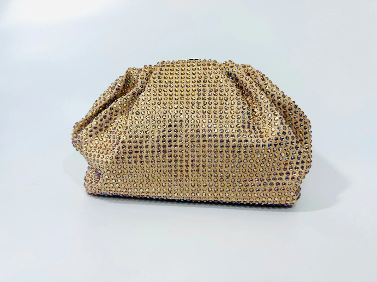 Light-Gold Beaded Clutch – Luxe Evening Statemen