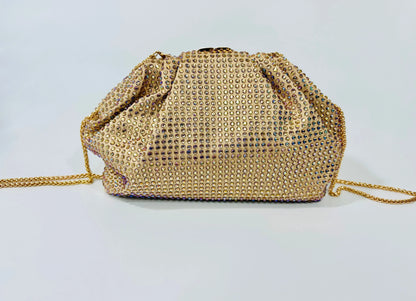 Light-Gold Beaded Clutch – Luxe Evening Statemen
