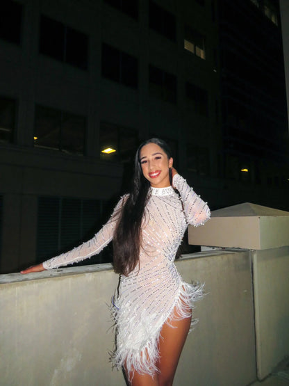 Look at Me Mini Dress (white)