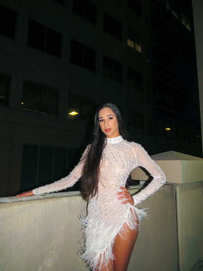 Look at Me Mini Dress (white)