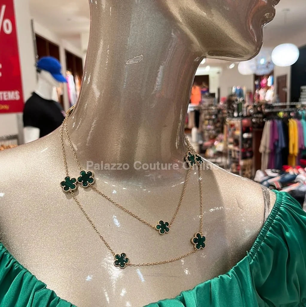 Be Loyal Long Necklace 36” (Green)