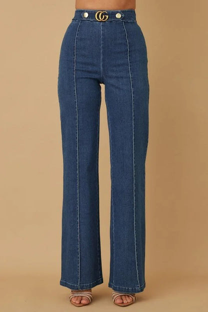 Luxe Line Sculpting Jeans- Blue