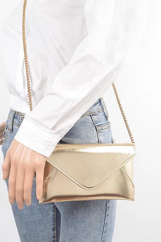 Luxe Metallic  Envelope Clutch