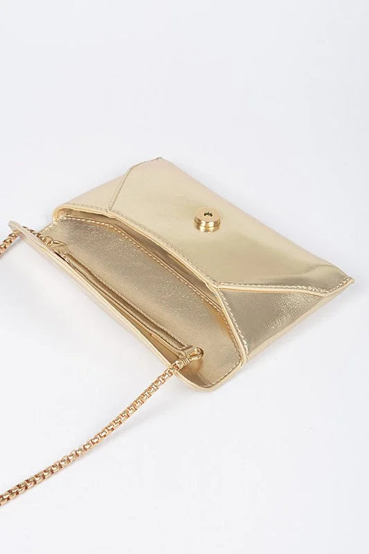 Luxe Metallic  Envelope Clutch