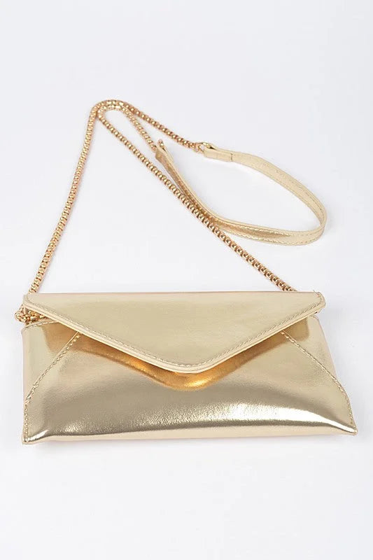 Luxe Metallic  Envelope Clutch