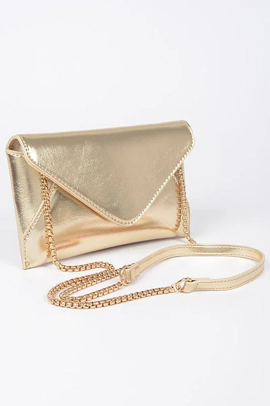 Luxe Metallic  Envelope Clutch