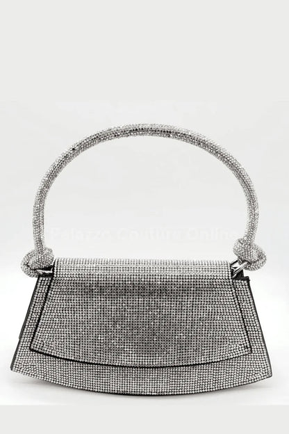 Maddie Rhinestone Handbag (Black)