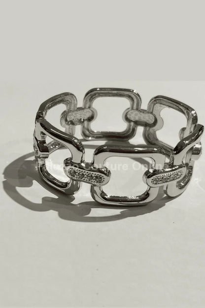 Metal Stainless Steel Bracelet (Silver)