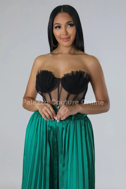 Mystic Siren Corset Top (Black)