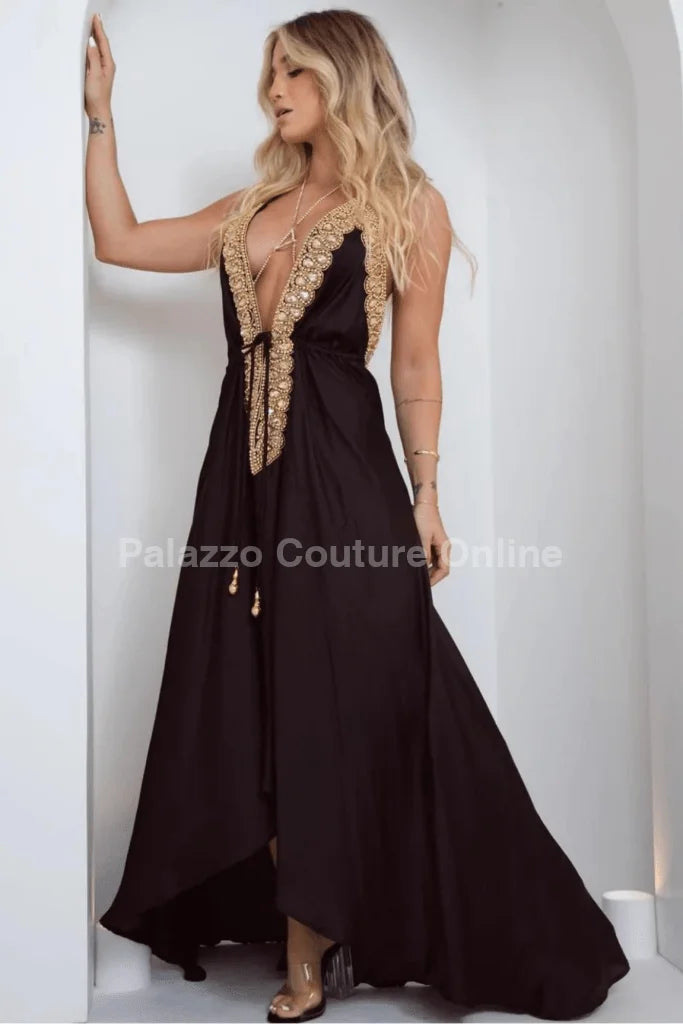 Private Oasis Maxi Dress ( Black)