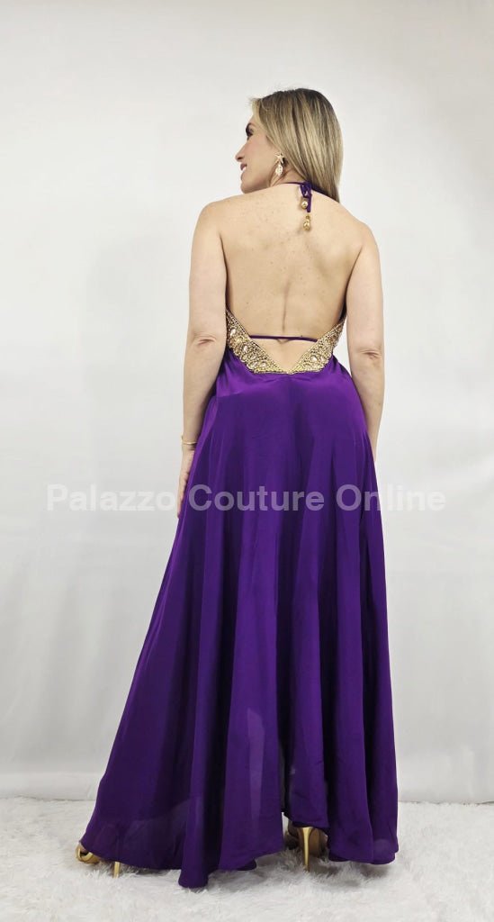 Private Oasis Maxi Dress ( Purple)