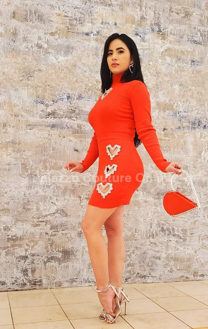 Red Sweet Melody Set - Skirt & Top Combo