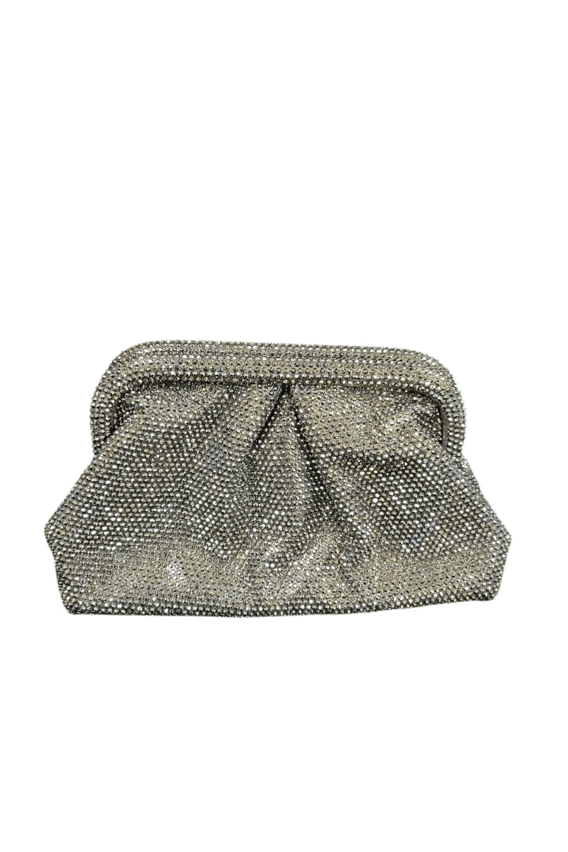 Rhinestone Rain Clutch (Black/Grey)