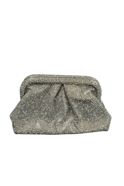 Rhinestone Rain Clutch (Black/Grey)