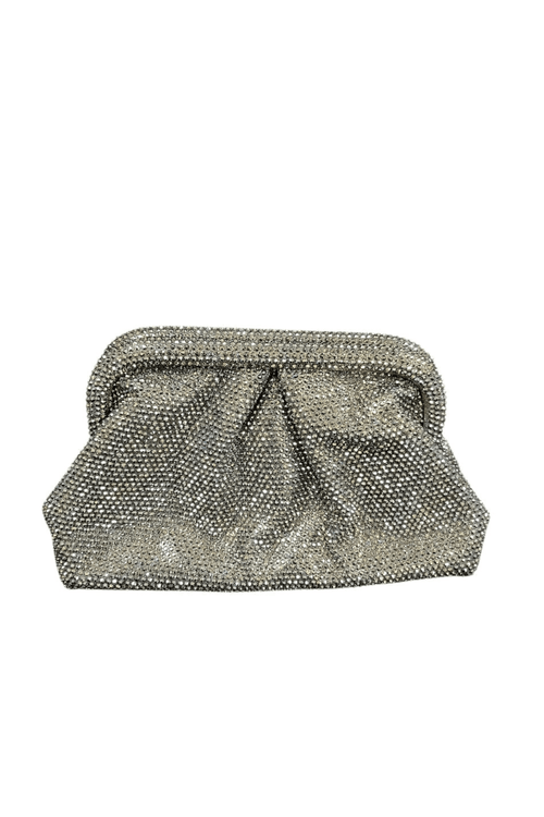 Rhinestone Rain Clutch (Black/Grey)
