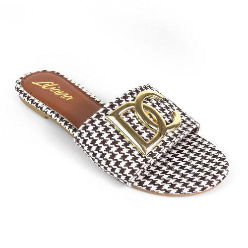 Ray Slide Sandal Chocolate Multiple