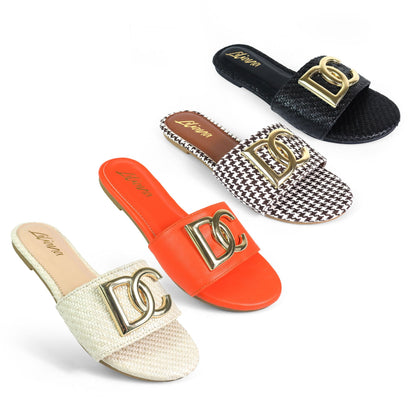 Ray Slide Sandal Beige