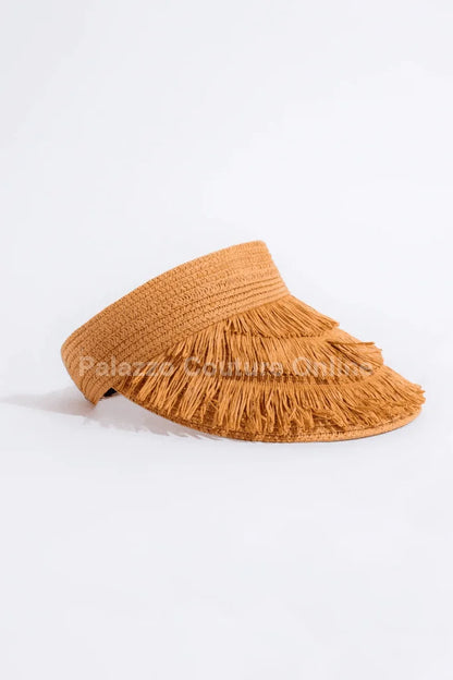 Running To The Beach Visor Hat (Brown)