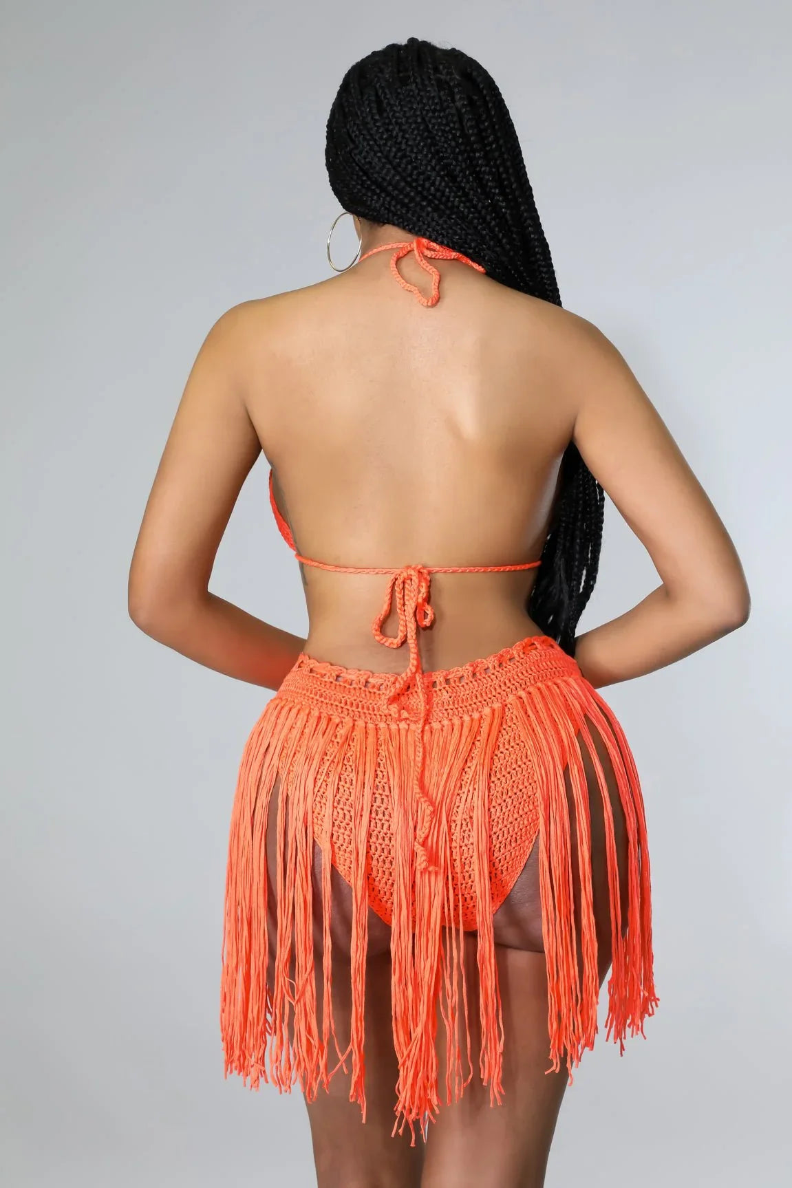 Seaside Weekends Crochet Cover Up Two Piece Set