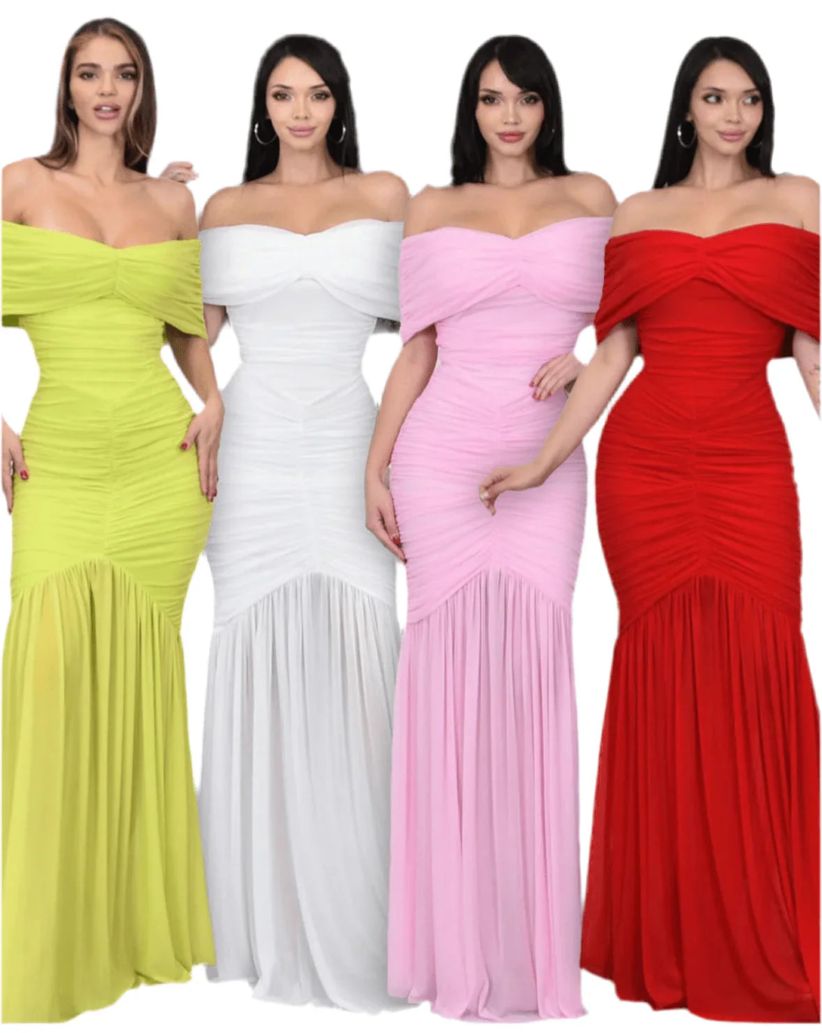 Seraphina Draped Elegance Gown Maxi Dress - Baby Pink