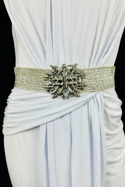 Shimmering  Serenity Belt ( Silver)