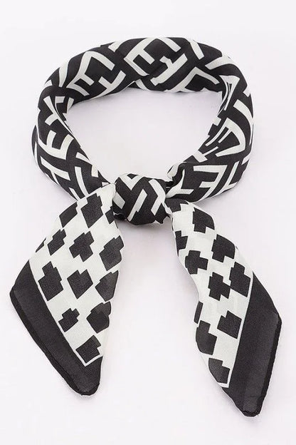 Signature Multi-Print Bandana - Black