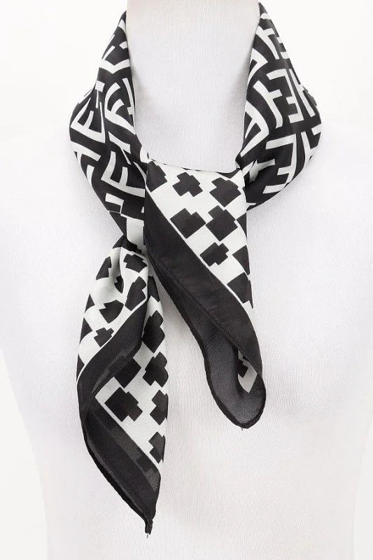 Signature Multi-Print Bandana - Black