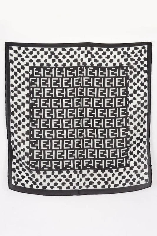 Signature Multi-Print Bandana - Black