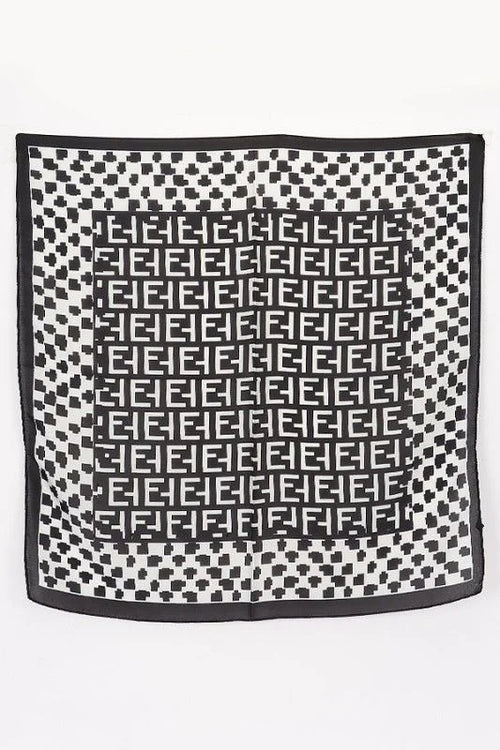 Signature Multi-Print Bandana - Black