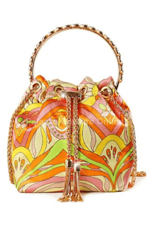 Simone Babe Handbag (Yellow Multi)