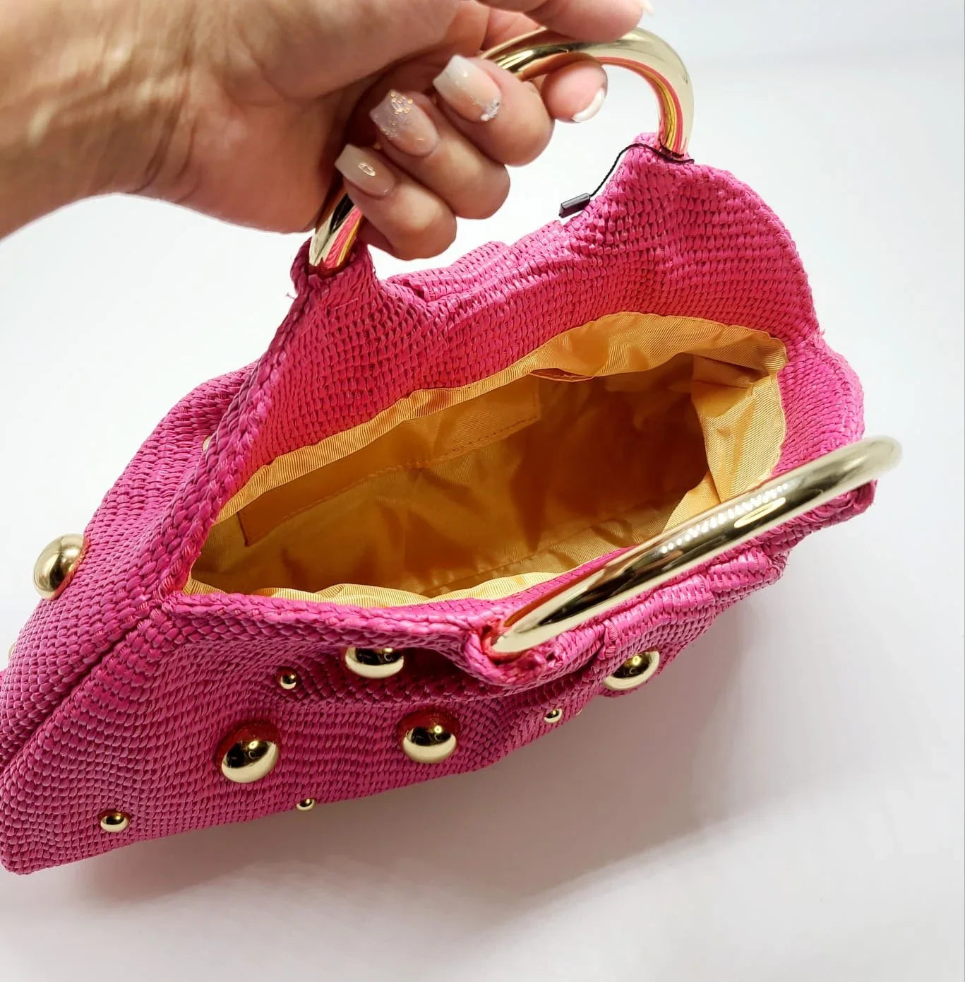 Soft Woven Tote Bag – Vacation Mode Woven Tote (Fuchsia)