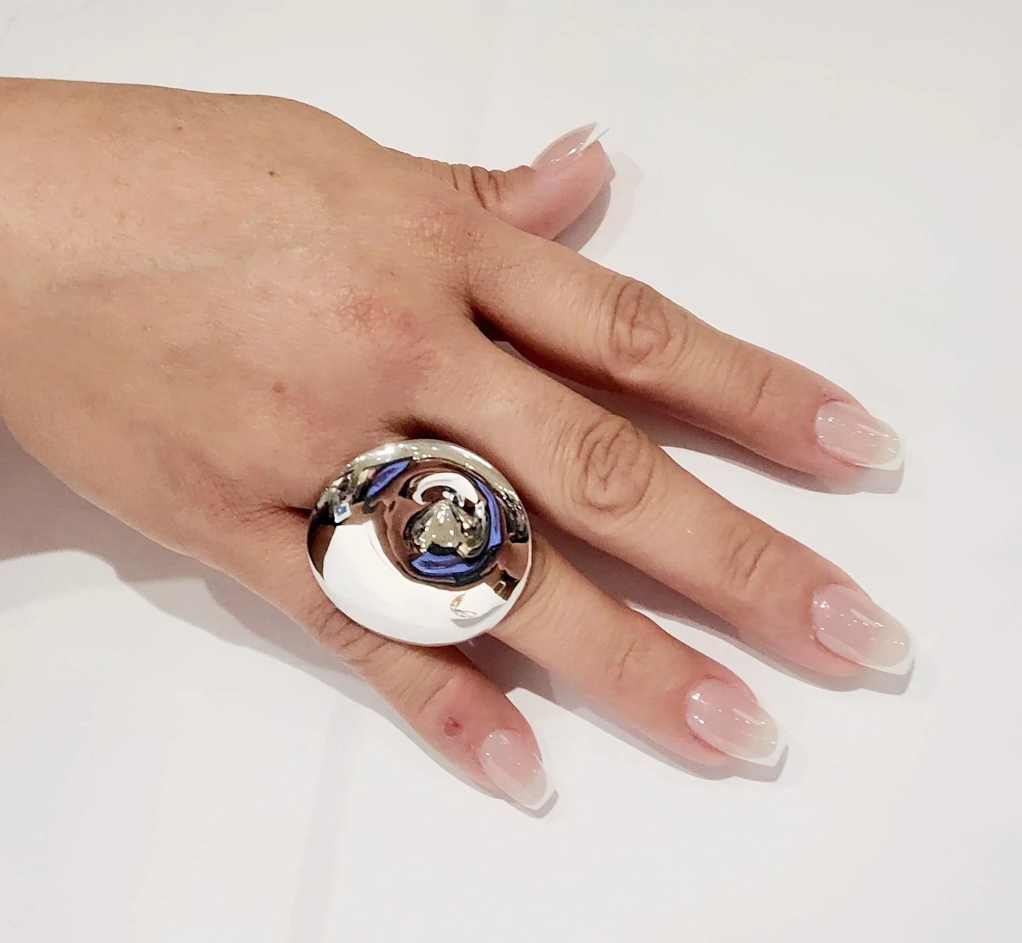 Sterling Silver Ring – Elle Mirage Collection Precious Bezel Design