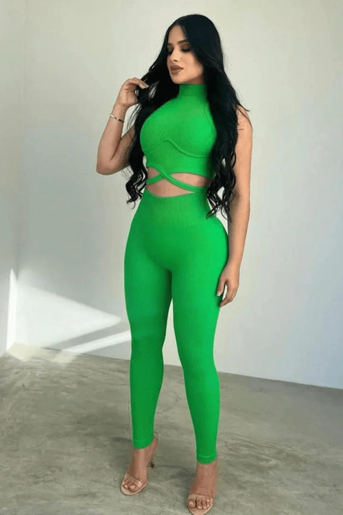 Summer Vacay Top & Leggings  Sculpting Set (Green)