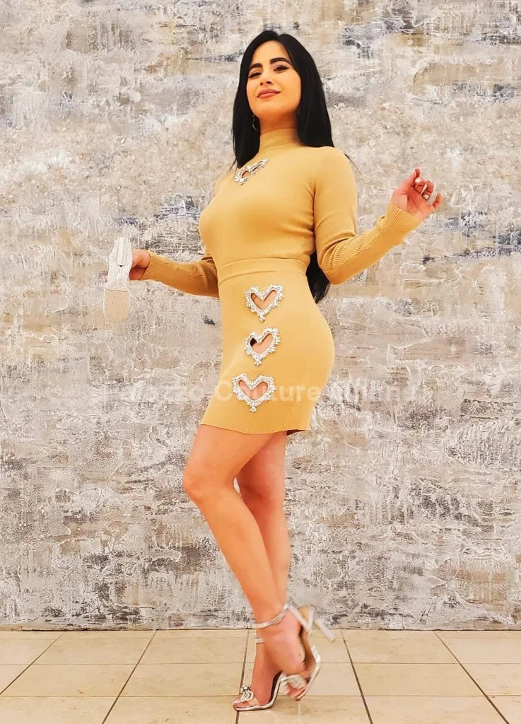 Sweet Melody  Skirt Set (Nude)