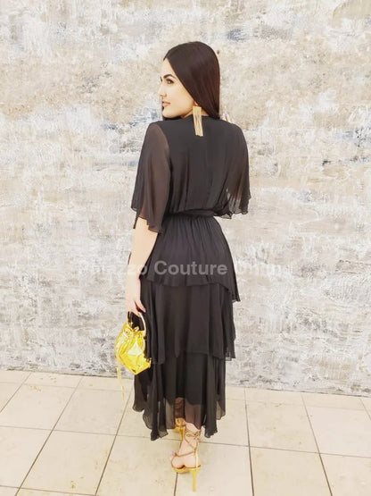Sweet Thing Italian Maxi Dress (Black)