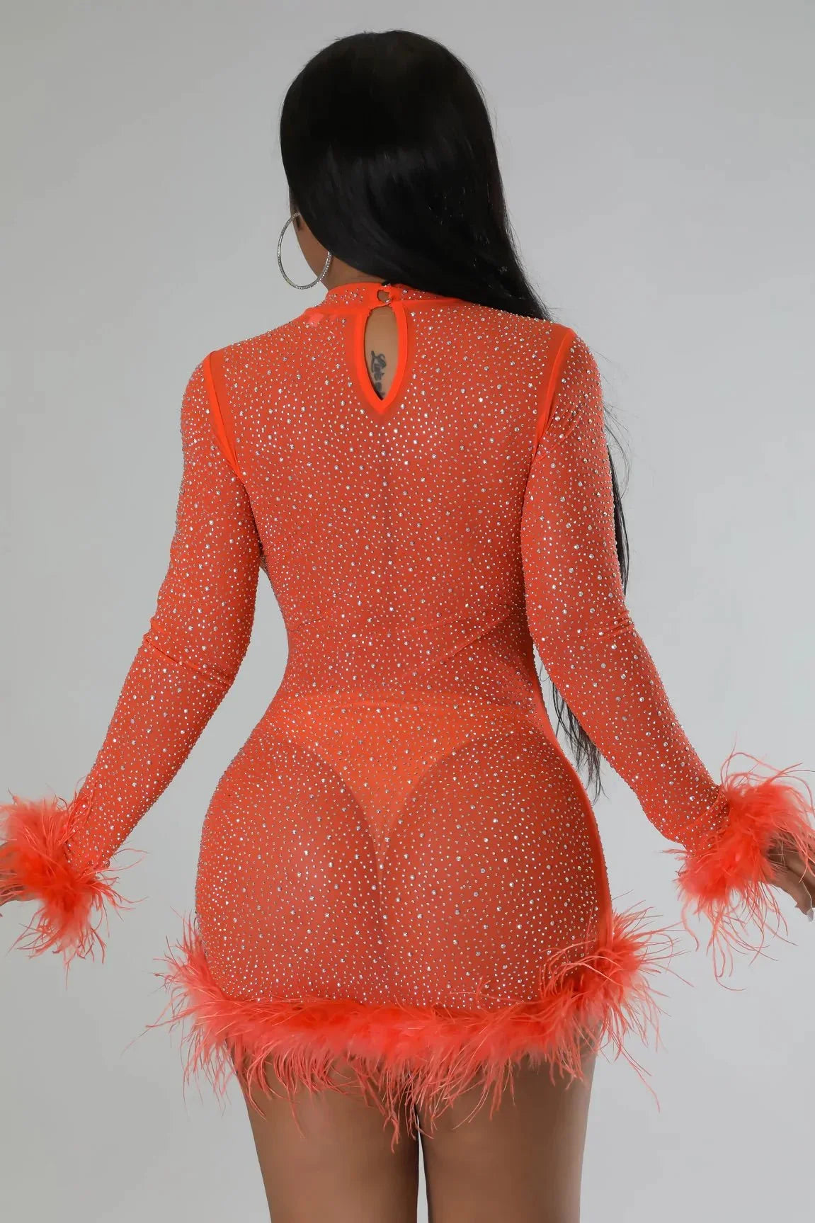 Sweetest Cutie Mini Dress (orange)