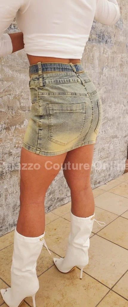 Trendy Denim Mini Skirt