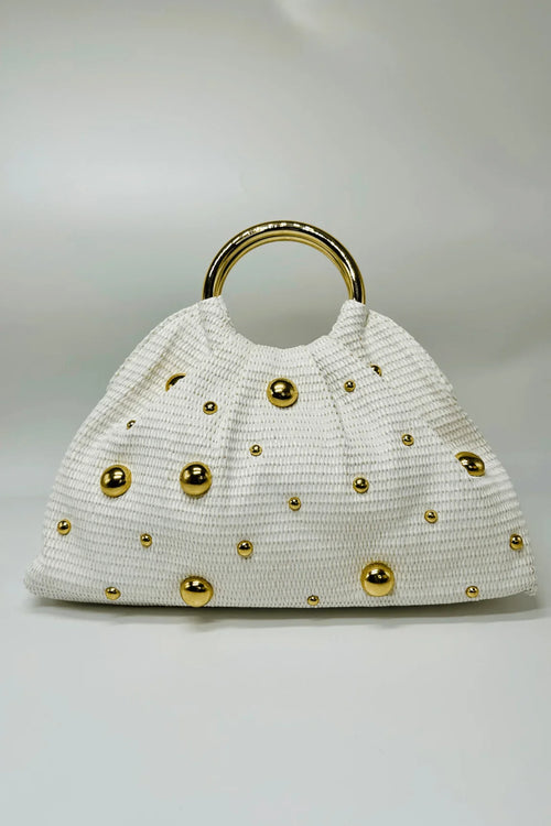 Vacation Mode Soft Woven Tote Bag White