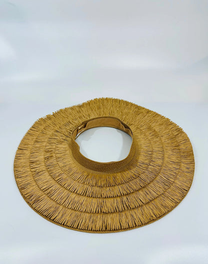 Fringe Straw Sun Hat in Brown – Vacation Vibes Style