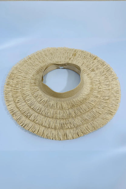 Fringe Straw Sun Hat in Natural – Vacation Vibes Style
