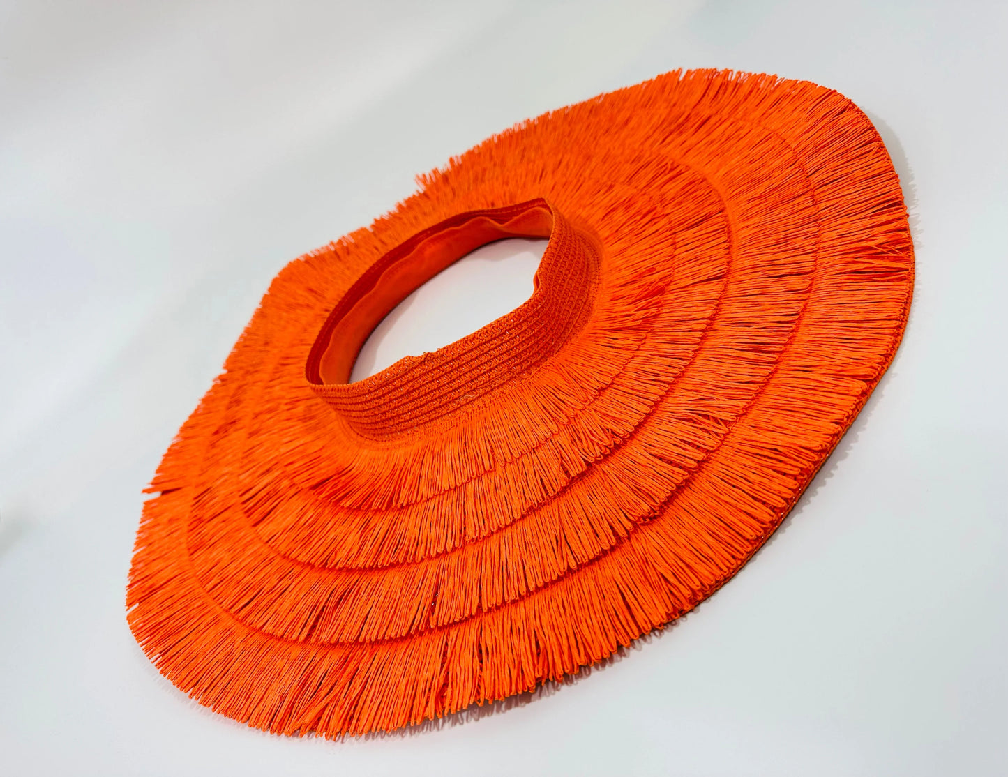 Fringe Straw Sun Hat in Orange – Vacation Vibes Style