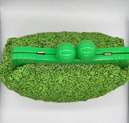 Vane Straw Vintage handbag (Green)
