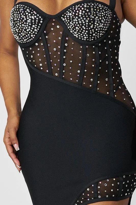 We Belong Together Mini Dress (Black)