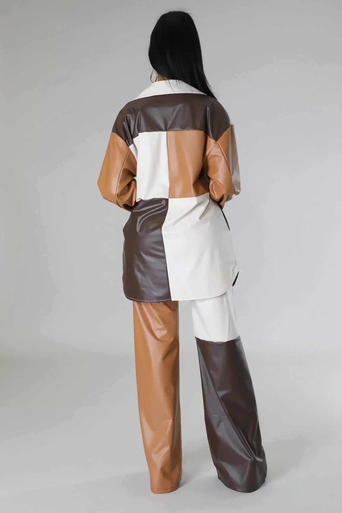Wide Leg Faux Leather Cargo Pants – Hate To See You Go Pants