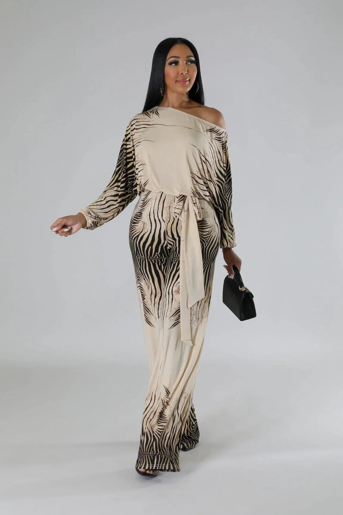 Wild Love Wide Leg Jumpsuit with Square Neckline