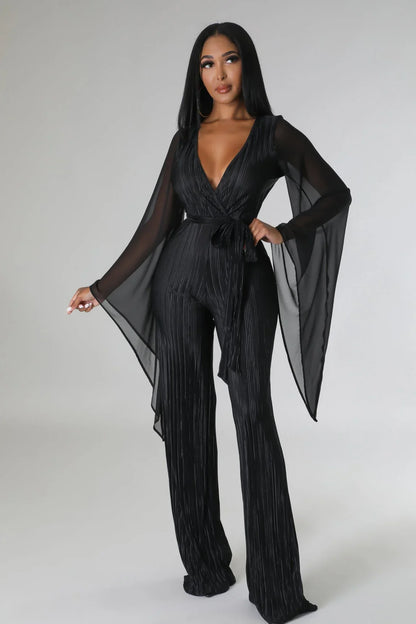 Wine and Dine Jumpsuit (Black)